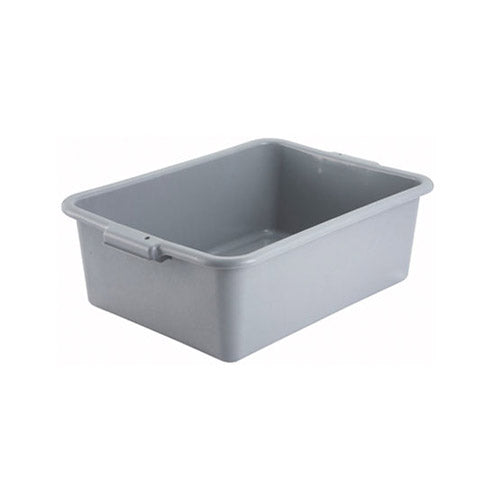 Winco PL-7G Gray Polypropylene Dish Box – 7″ Deep