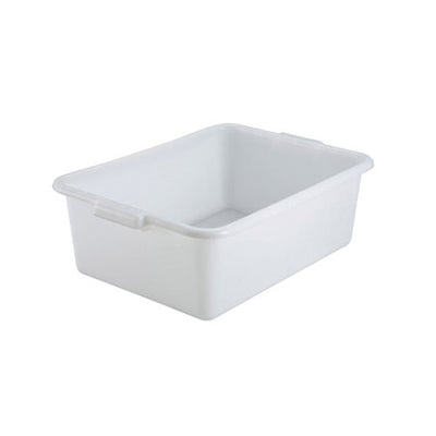 Winco PL-7W White Polypropylene Dish Box – 7″ Deep