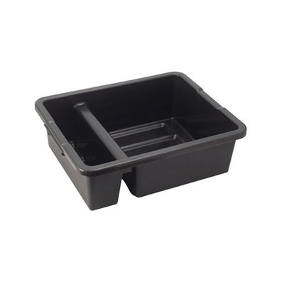 Winco PLTC-7K Black Divided Dish Box - 7" Deep