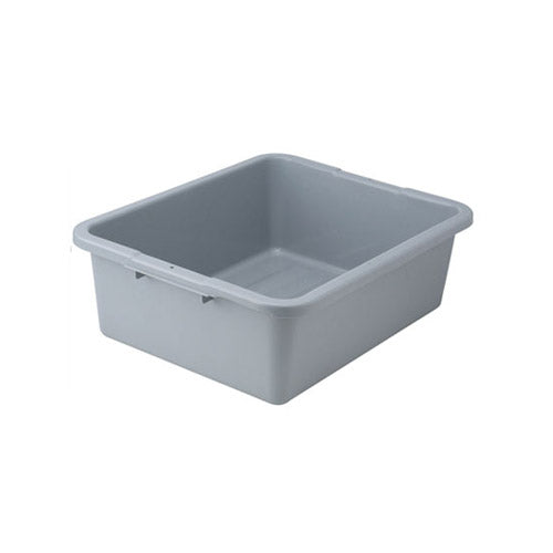 Winco PLW-7G Gray Polypropylene Dish Box - 7" Deep