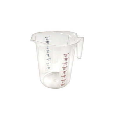 Winco PMCP-400 4 Qt Pint Polycarbonate Measuring Cup With Color Graduations