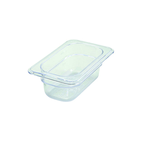 Winco SP7902 1/9 Size Polycarbonate Food Pan - 2 1/2'' Deep