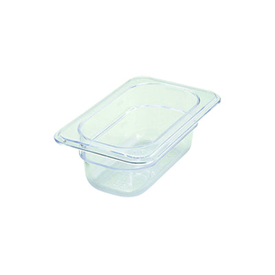 Winco SP7902 1/9 Size Polycarbonate Food Pan - 2 1/2'' Deep