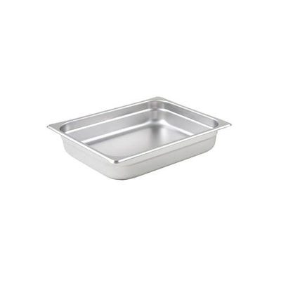 Winco SPJH-202 1/2 Size Heavy Weight Steam Table / Hotel Pan - 2 1/2" Deep