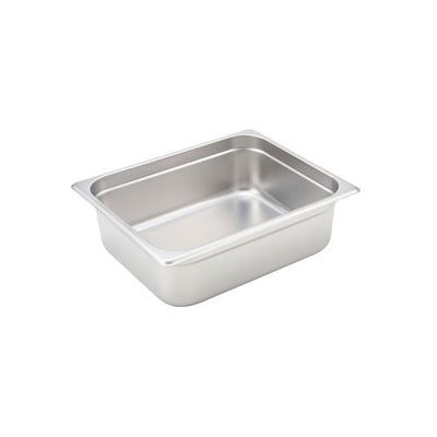 Winco SPJH-204 1/2 Size Heavy Weight Steam Table / Hotel Pan - 4" Deep