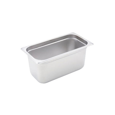 Winco SPJH-406 1/4 Size Heavy Weight Steam Table / Hotel Pan - 6" Deep