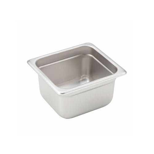 Winco SPJH-604 1/6 Size Heavy Weight Steam Table / Hotel Pan - 4" Deep
