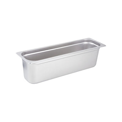Winco SPJH-6HL Half Long Size Stainless Steel Steam Table / Hotel Pan - 6" Deep