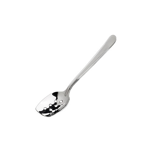 Winco SPS-P8 8" Satin Finish Stainless Steel Slanted Plating Spoon