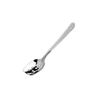 Winco SPS-P8 8" Satin Finish Stainless Steel Slanted Plating Spoon