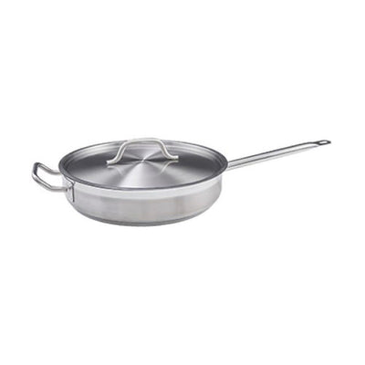 Winco SSET-5 5 Qt Premium Stainless Steel Saute Pan With Cover