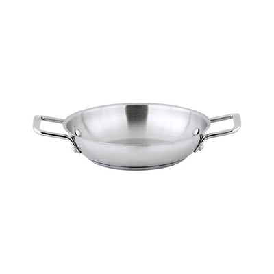 Winco SSOP-12 12 1/2" Stainless Steel Round Omelet Pan