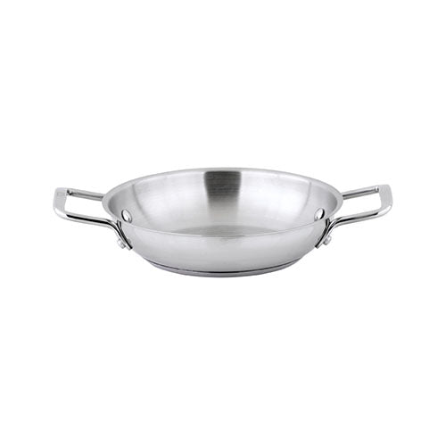 Winco SSOP-9 9 1/2" Stainless Steel Round Omelet Pan