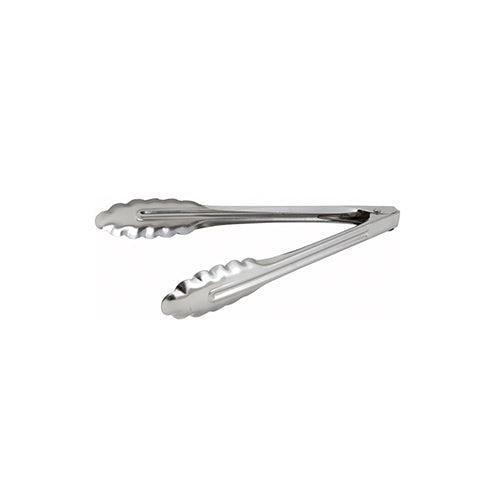 Winco UT-16LT 16" Medium Weight Stainless Steel Utility Tong