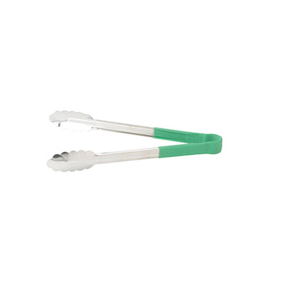 Winco UTPH-12G 12" Green Heat Resistant Utility Tong
