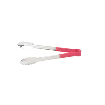 Winco UTPH-12R 12" Red Heat Resistant Utility Tong