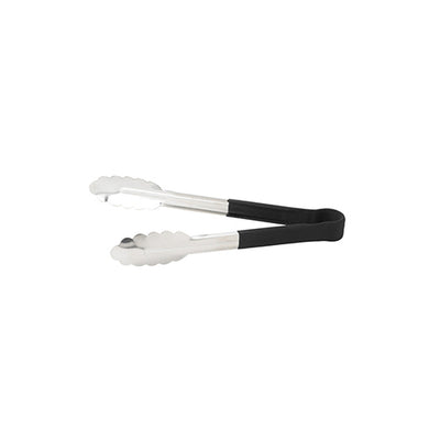 Winco UTPH-9K 9" Black Heat Resistant Utility Tong