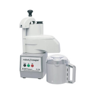 Robot Coupe R301 Continuous Feed Food Processor With 3.5 QT Grey Bowl