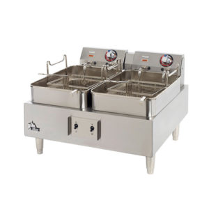 Star Max 530TF 30 Lb Twin Pot Countertop Electric Fryer - 1Ph, 208V