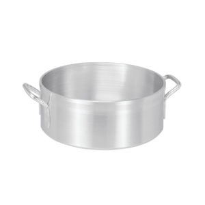 Winco SSLB-15, 15-Quart Stainless Steel Brazier Pan with Cover, Silver