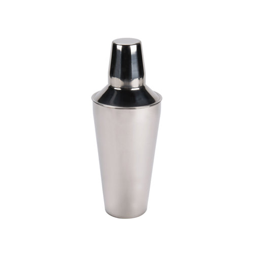 Set of 2 Winco Stainless Steel 3-Piece Cocktail Shaker Set 16-Ounce 