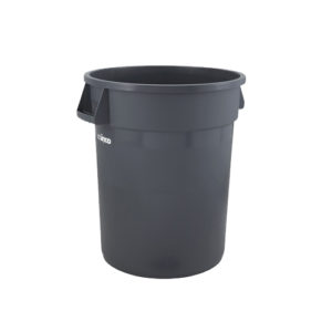 Winco PTC-32G 32 Gallon Gray Heavy Duty Trash Can