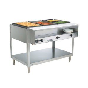 Vollrath 38117 ServeWell 3 Pan Electric Hot Food Table - 208 Volts