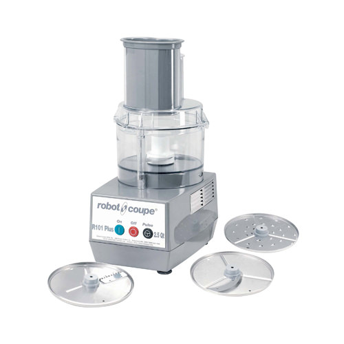 Robot Coupe R101-PLUS Continuous Feed Food Processor With 2.5 QT Clear Bowl
