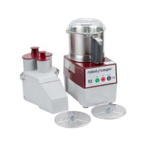 Robot Coupe R2U Continuous Feed Food Processor With 3 QT Stainless Steel Bowl