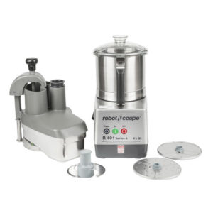 Robot Coupe R401 Continuous Feed Food Processor With 4.5 QT Stainless Steel Bowl