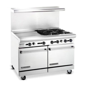American Range AR24G-4B-N 48″ Natural Gas Range With 24″ Griddle