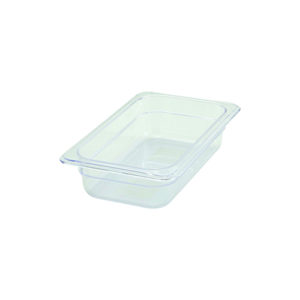 Winco SP7402 1/4 Size Polycarbonate Food Pan - 2 1/2'' Deep