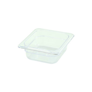 Winco SP7602 1/6 Size Polycarbonate Food Pan - 2 1/2'' Deep