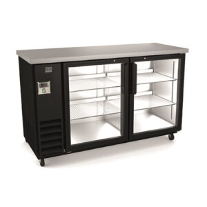 Kelvinator KCHBB60G 61″ 2 Door Glass Back Bar Refrigerator