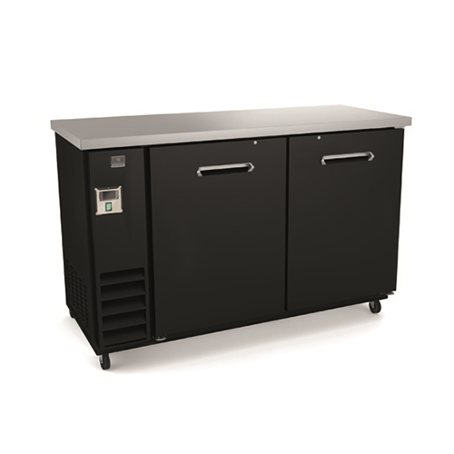 Kelvinator KCHBB60S 61″ 2 Door Solid Back Bar Refrigerator