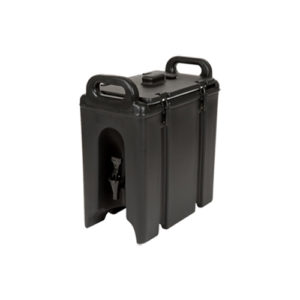 Cambro 100LCD110 Camtainer 1.5 Gallon Black Insulated Beverage Dispenser