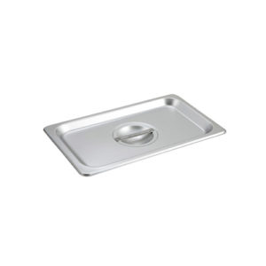 Winco SPSCQ 1/4'' Size Stainless Steel Solid Steam Table / Hotel Pan Cover