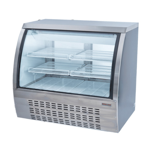 New Air NDC-018-CG 47″ Curved Glass 2 Door Floor Refrigerated Display Case