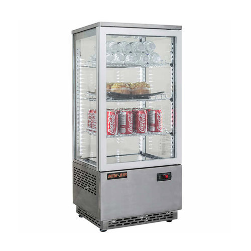 New Air Ndc 078 Ss Square Glass Countertop Display Refrigerator