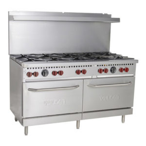 Vulcan SX60-10B 60″ Natural Gas Range With 10 Open Burner