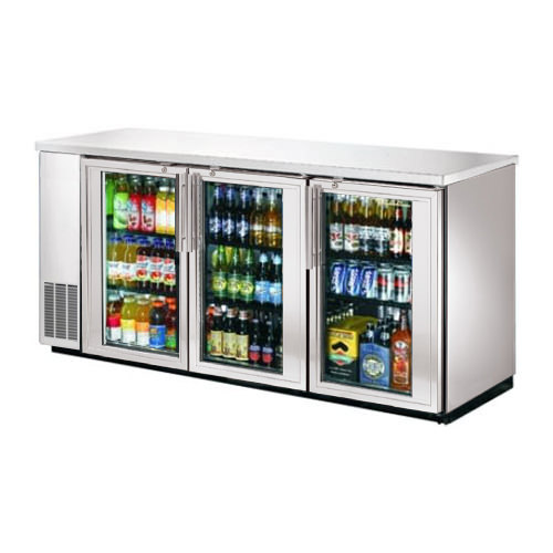 EFI CBBSGD3-72CC 72″ 3 Door Glass Stainless Back Bar Refrigerator