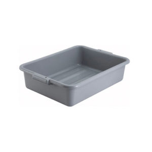 Winco PL-5G Gray Polypropylene Dish Box - 5