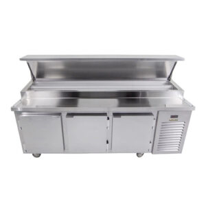 Traulsen TB091SL3S 91″ 3 Door Pizza Prep Refrigerator