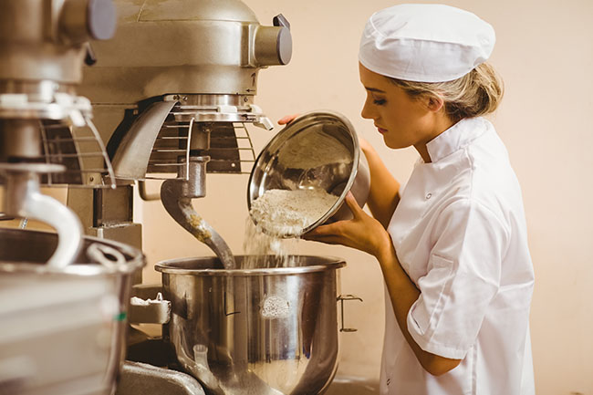 Baker With Commercial Stand Mixer