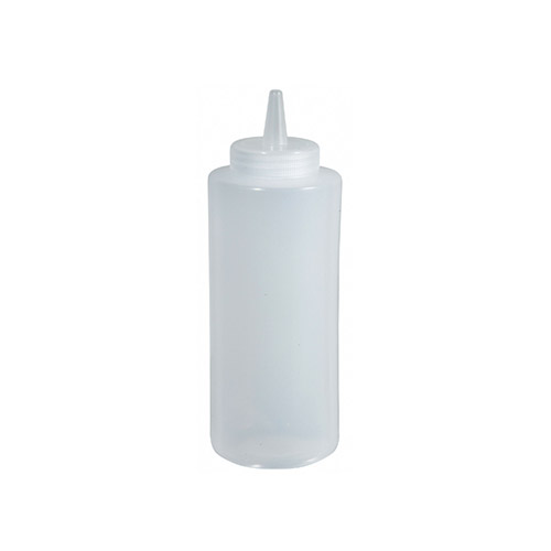 Winco PSB-08C 8 Oz Clear Squeeze Bottle – 6 / Pack