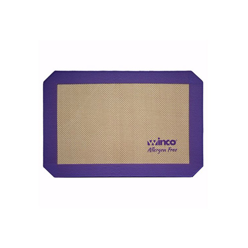 Winco SBS-21PP 2/3 Size Allergen Free Purple Silicone Baking Mat