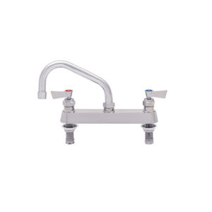 Fisher 3312 Brass Deck Mount Faucet With 8″ Centers and 10″ Swing Nozzle