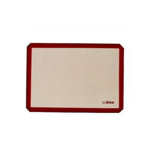 Winco SBS-11 1/4 Size Rectangular Silicone Baking Mat