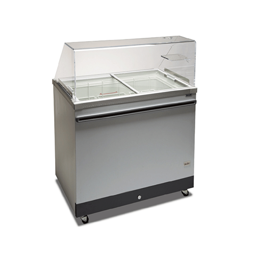 Celcold Cf40sg 40 Angle Top Ice Cream Dipping Cabinet With Food