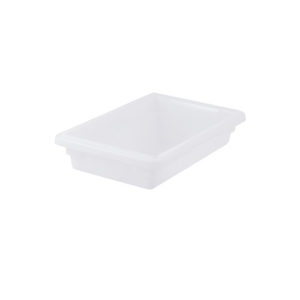 Winco PFHW-3 Half Size White Food Storage Box - 3
